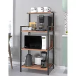 Etajeră Bofigo Bucatarie, 3 nivele, 63x47x129 cm, Stejar (28-01-02)