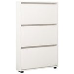 Полка для обуви Mobildor-Lux Leo Slim 90x16x125H cm White