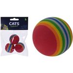 Товар для животных Promstore 42787 Игрушки для кошек Cats Мяч 3шт, 3.5сm