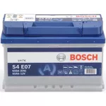 Автомобильный аккумулятор Bosch 65AH 650A(EN) 278x175x175 S4 007 EFB(AGM-) (0092S4E070)