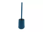 Perie WC cu suport Tendance Solid Color albastru, polyresine