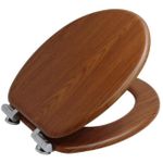 Capac WC Bisk 08221 cu microlift MDF, stejar