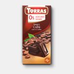 Шоколад темный с кофем без сахара без глютена Torras   75г