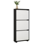 Полка для обуви Mobildor-Lux Leo Slim 90x16x125H cm Anthracite/White