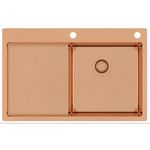 Chiuvetă bucătărie Helika-AquaSanita TERRA101N-R-C NANO