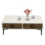 Măsuţă cafea Trendy Samba, Crema 105x34x60cm