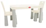 Set de mobilier pentru copii Richi (04680/11) Masa in set cu scaune gri/alb
