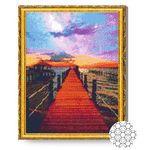 Tablou pe numere Art Gallery GA81971 Mozaic cu diamante 40x50cm Drumulet si Calea Lactee