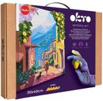 Set de creație Okto 30011 3D Pictură pe numere cu plastilină ușoară 30×40сm, Corgi stilat