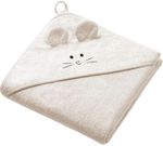 Аксессуар для купания BabyOno 1553/05 Prosop din bambus de baie cu gluga bej 100x100