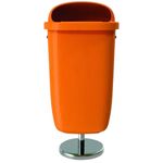 Coș de gunoi Hydro S Urna stradala pe suport, 50L, orange 8001251