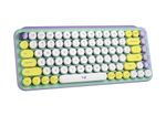Wireless Keyboard Logitech POP Keys, Mechanical, Compact design, Emoji Keys, 2xAAA, BT/2.4, Mint