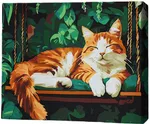 Tablou pe numere BrushMe MG0021FC 40х50cm (fără cutie) Pisică pe leagăn