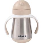 Cană cu pai Beaba B913633 Cana cu pai din inox 250ml Clay