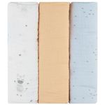 Аксессуар для пеленания Kikka Boo 31103010096 Pelinci de muselina Stripy Friends, 100x100cm, 3buc
