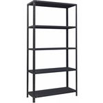 Cтеллаж складской УХЛ-МАШ СК-Ч 2,0/1000х400 Стеллаж средней нагрузки 120кг (2000х1000х400мм) (5 полок) чёрный