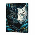 Tablou pe numere Ideyka KHO6730 30x40cm Eco, Pradatori сu ochi albastri cu vopsele metalic extra