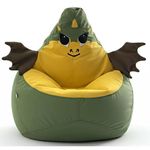 Кресло-мешок BeanBag BM6288, Дракончик из велюра, L