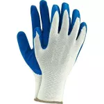 Îmbrăcăminte de lucru Lahti Pro 7503271 Mănuşi vampirki cu protecţie latex, alb-albastre, L (12per), L210509W
