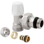 Supapă de închidere ICMA Robinet coltar radiator cu garnitura 16x1/2 retur 82837AD06