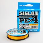 Шнур Sunline Siglon #1.2/0.187mm 20lb/9.2kg PE х4 150m orange
