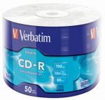 CD-R   Printable  50*Cake, Verbatim, 700MB, 52x, AZO PRO, Printable NO ID Brand; 43745