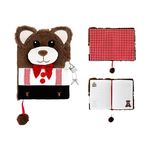 Блокнот St.RIGHT 57895 Agenda cu lacat, A5, 96foi, 3D My Little Friend Teddy Bear, coperta plus