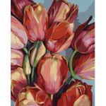Tablou pe numere Strateg 57258 Lalele 40x50cm