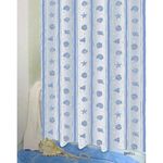 Занавеска для ванной Bisk 03810 PEVA SEA SHELL albastru 180x200