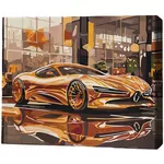 Картина по номерам BrushMe RMG0035FC 30x40сm (fără cutie) Supercar auriu