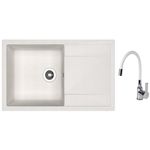 Мойка кухонная со смесителем Dr.Gans Techno 860 + SanDonna F 9995 alb