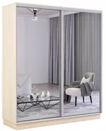 Шкаф Mobildor-Lux Fox uși glisante din oglinzi (170x60x210H cm) Sonoma