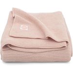 Set de perne si plapume Jollein 516-522-65310 Paturica Basic Knit Pale Pink, 100x150 cm