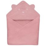 Accesoriu pentru baie Lionelo Prosop copii din muselina 80x80cm Pink Baby