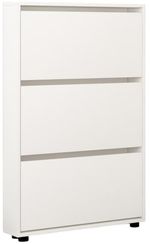 Raft pentru încălțăminte Mobildor-Lux Leo Slim 50x16x125H cm White