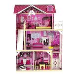 Căsuță pentru păpuși Lean Toys Villa Pola Pink