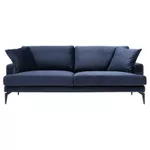 Canapea Trendy Papira Bleumarin, 90x88x205cm (3 locuri)
