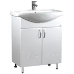 Шкаф под умывальник Mashtab 11400 Clasic cu 2 usi 60cm Alb