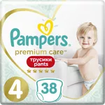 Подгузники-трусики Pampers Premium Care Pants 4 (9-15 кг) 38 шт