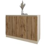 Comodă Smartex (16474) Т8 160cm Ivory+Stejar Inchis