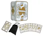 Joc educativ de masă Promstore 57158 Carti Tarot pentru ghicit, Gold&Silver Edition, in cutie metalica