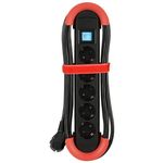 Prelungitor electric BACHMANN 500.100 Prelungitor hook indoor 5xcee7 5m h05vv-f 3g negru/rosu