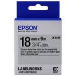 Tape Cartridge EPSON LK-5SBE; 18mm/9m Matte, Black/Silver, C53S655013