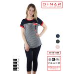 Женская футболка с брюками 3 четверти (2XL-5XL)