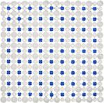 Covoraș de baie Bisk 05197 antiderapant, 45x45, albastru, SIMPLY