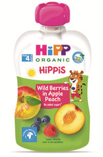 Hipp Фруктовый сюрприз из яблок, персик и лесные ягоды, 4+ мес, 100 г