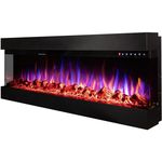 Șemineu electric ArtFlame Dalas 60, 493x1524x200 mm, Negru