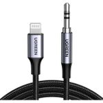 Cablu telefon mobil Ugreen 70509 Cable Audio Lightning to 3.5mm, 1M, MFI, Black
