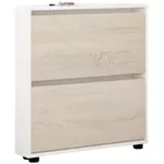 Raft pentru încălțăminte Mobildor-Lux Leo Slim 50x16x86H cm White/Sonoma