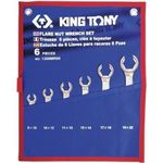 Ключ гаечный King Tony 1306MRN ключи разрезные 8-22мм 6 пр. (Tetron)